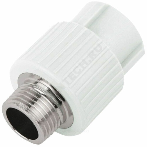Муфта PP-R бел комб Дн20х3/4" НР РосТурПласт 10663