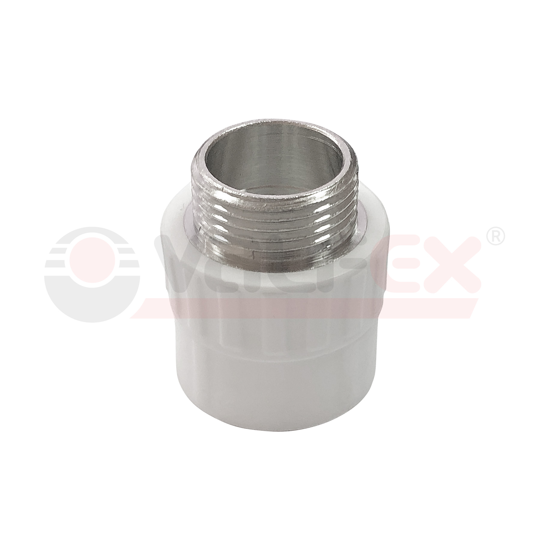 PRO Муфта переходная с наружной резьбой  32 x 3/4" (80/20) (Valfex) БЕЛАЯ