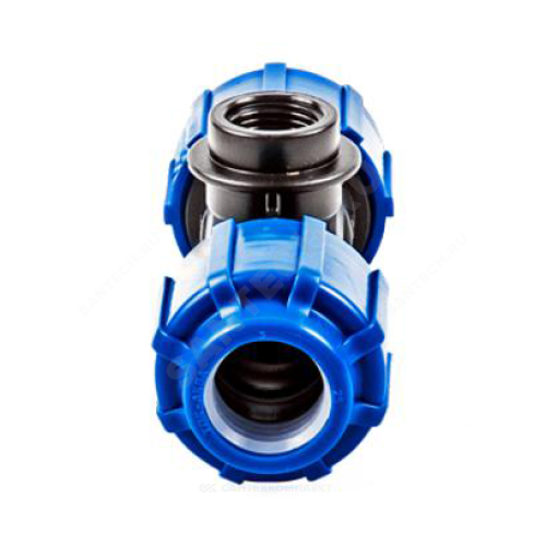 Тройник ПЭ компресс Дн25х1/2"х25 ВР ТПК-АКВА 52251225