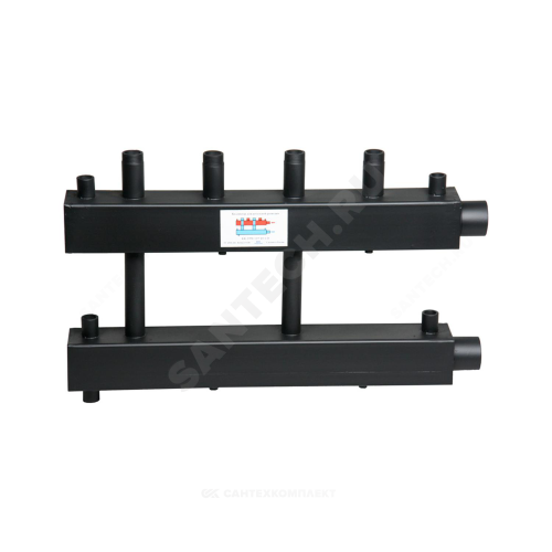Коллектор ст для котельной 1 1/2" вн/р 4к 1 1/4" н/р 125мм ASKON 32M/125/40/4D