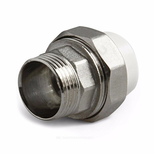 Муфта PP-R сер комб разъем Дн20х3/4" НР VALFEX 10156120Г
