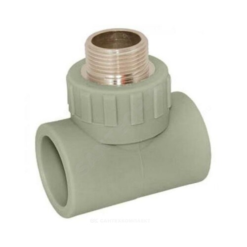 Тройник PP-R сер комб Дн32х3/4" НР VALFEX 10128132Г