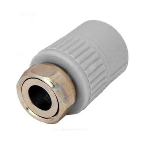 Муфта PP-R сер комб Дн25х3/4" нак/г VALFEX 10139025Г