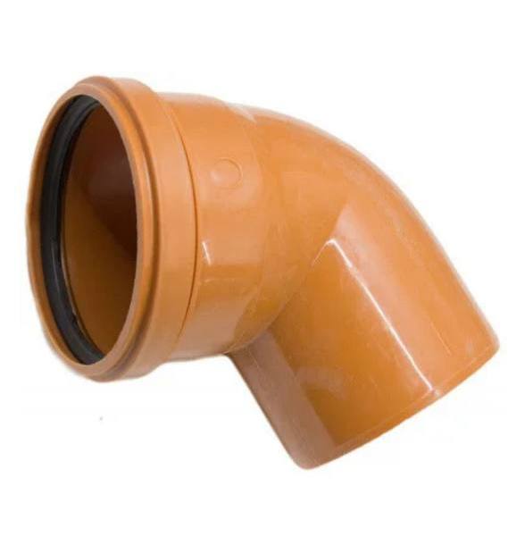 Отвод для наружной канализации, 110 мм, 67,5 ° (45)VALFEX