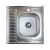 Мойка нерж AISI 430 накладн 600х600 0,4мм прав б/сиф Владикс V-403