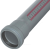 Труба PP-H сер б/н Дн40х1,8 L=0,25м в/к HT Ostendorf 111010