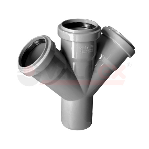 Крестовина 110/50/50х45° вн.канализ. (30) VALFEX