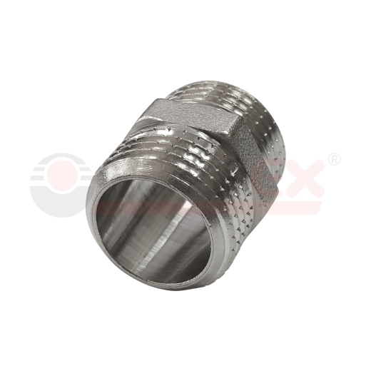 Ниппель НИКЕЛИРОВАННЫЙ VALFEX НР-НР 1/2" (300/10)